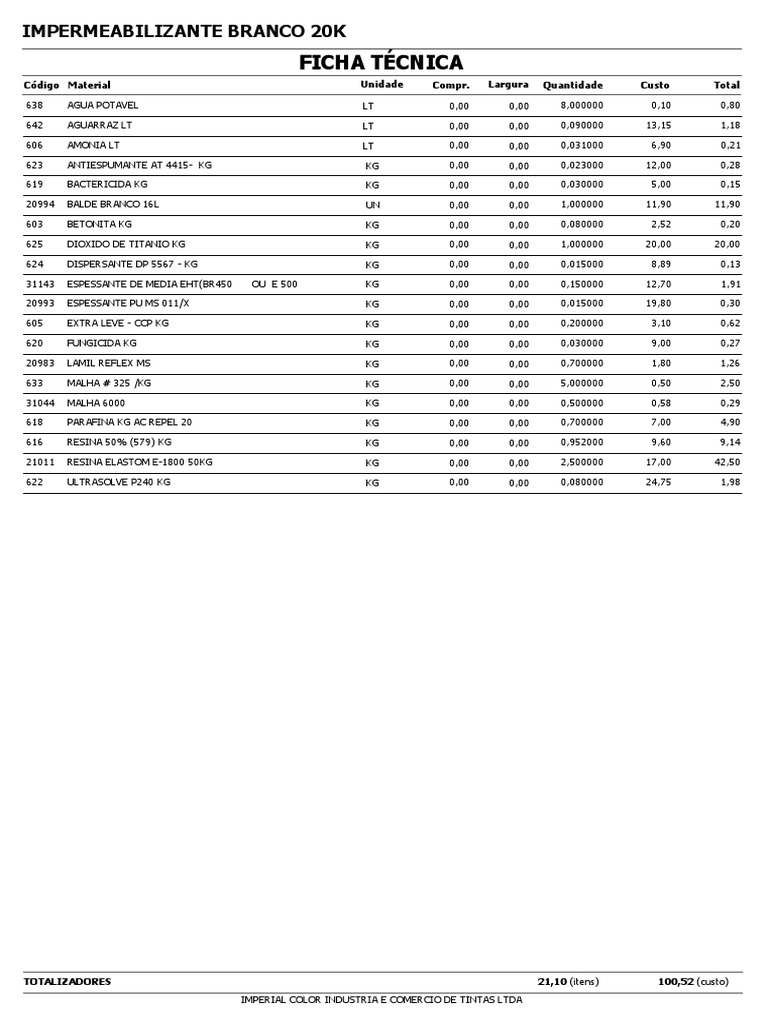 Excel Formel Fester Impermeabilizante