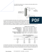 Ejercicio de Balance de Masa y Energia