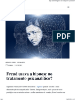 Freud Usava A Hipnose No Tratamento Psicanalítico