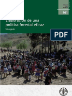 Elaboración de Una Política Forestal Eficaz