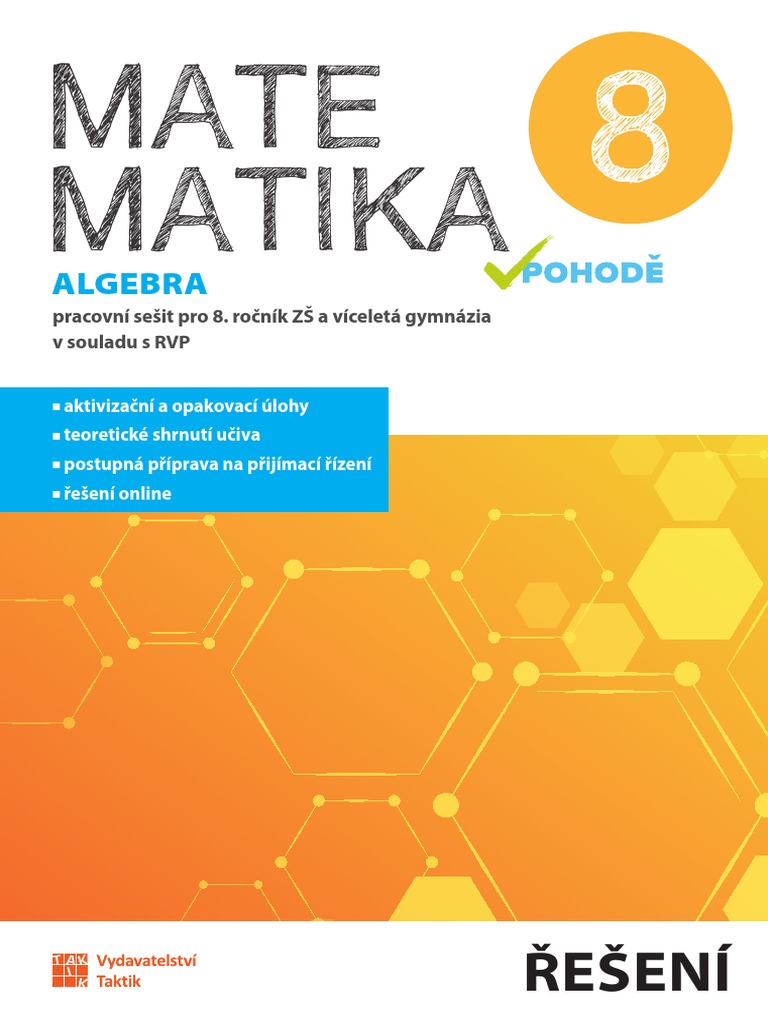 výsledky pracovní sešit matematika 8 ročník