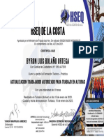Certificado Luis Ortega