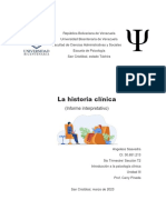Informe Interpretativo Introduccion A La Psicologia Clinica