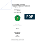 Ahmad Yusuf. NIM 1823201029. TUGAS KECIL KRITIK ARSITEKTUR. Kiritik Deskriptif Pada Bangunan Fave Hotel Pekanbaru