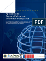 Estudio Actualización Documento Técnico de Aplicación Normas Chilenas de Información Geográfica