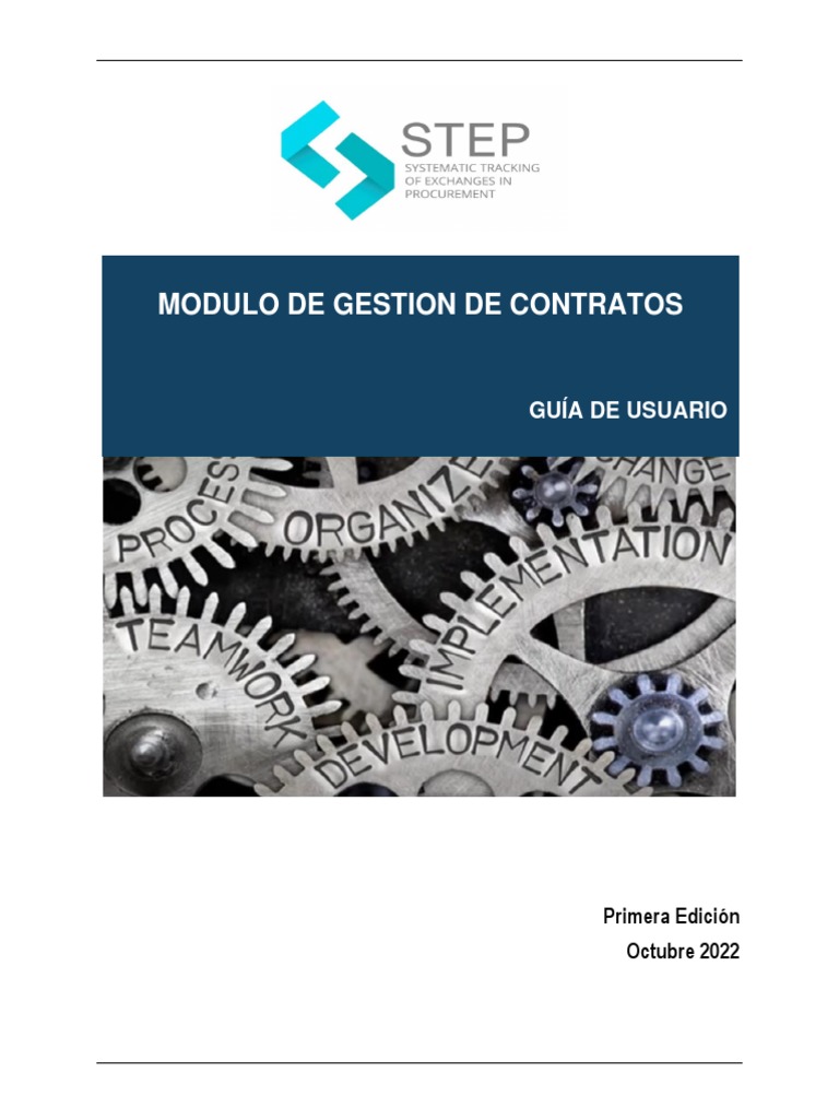 Guía de Usuario del Módulo de Contratos | PDF | Indicador de ...