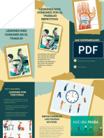 Folleto de Lesiones Más Comunes en El Trabajo o Vida