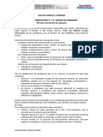 Pautas para Llenado - FICHA DE DERIVACIÓN 2° y 3° Primer Momento