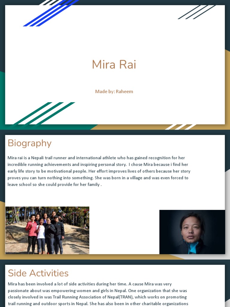 Mira Rai: Trailblazer of Nepal | PDF | Running | Physical Exercise