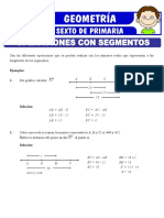 Actividades de Operaciones Con Segmentos para Sexto de Primaria