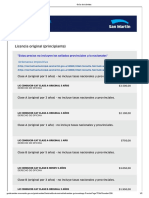 Tabla de Precios - Licencia Original (Principiante)