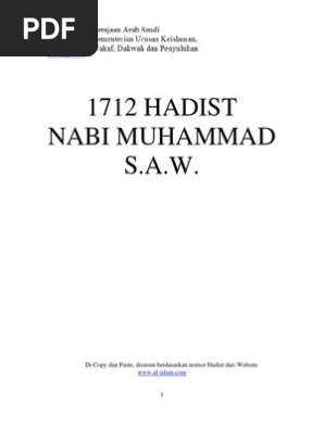 1712 Hadist Rasul Saw