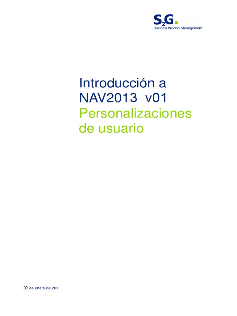 Introducción A Microsoft Dynamics NAV V01 2015 Rev | PDF | Microsoft ...