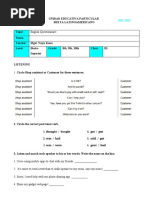 Final Exam B1 English Questionnaire