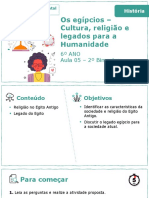 Aula 5 - Os Egípcios Cultura, Religião e Legados para A Humanidade