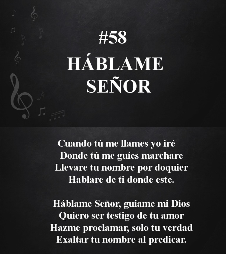 #058 Hablame Señor | PDF | Religión y espiritualidad