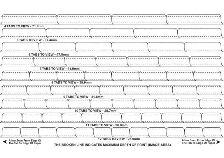 A4 Tabbing Guide Template PDF