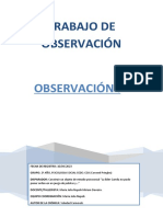 Trabajo de Observación