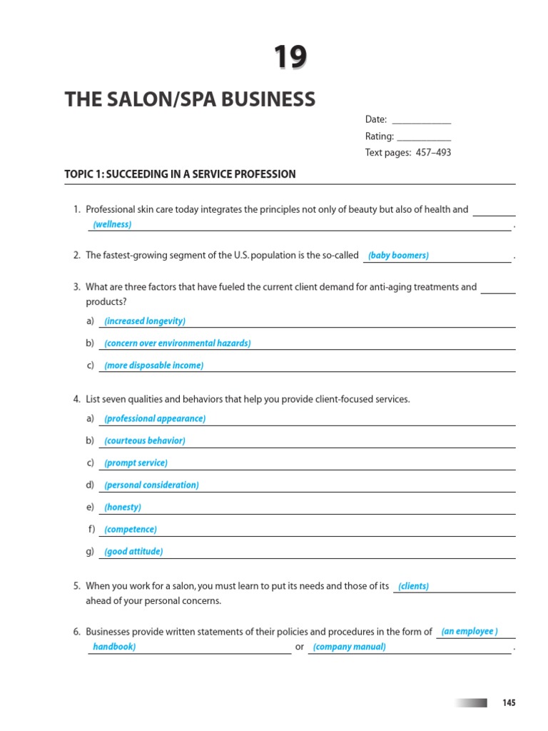 Salon and Spa Business Essentials | PDF | Business
