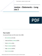 Present Progressive - Statements - Long Forms - English