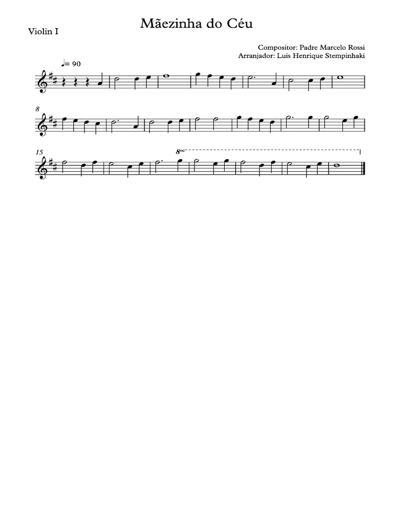 Maezinha Do Céu Partitura PDF