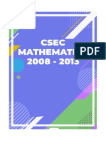 2008-2013 Csec Math Solutions