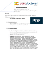 97th Penn Biomedical Postdoctoral Council Minutes, June 09, 2008