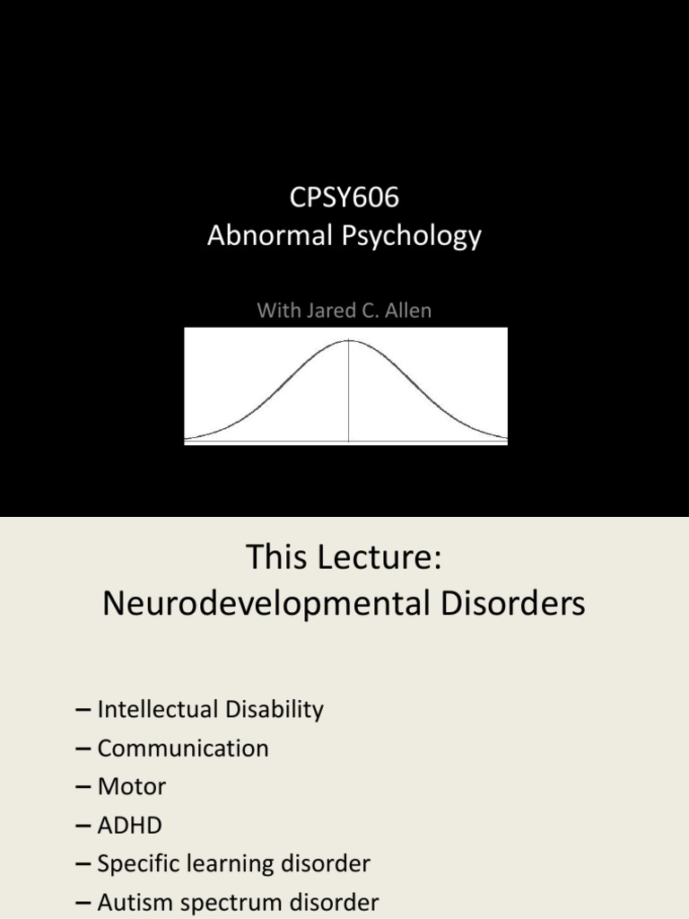 Neurodevelopmental Disorders Overview | PDF | Attention Deficit ...