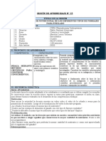 SESION DE APRENDIZAJE 4° VALOR NUTRICIONAL 06 de Julio