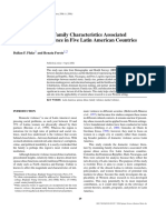 Fighting Families Family Characteristics Associated With Domestic Violence in Five Latin American Countries