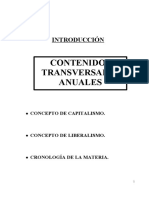 Contenidos Transversales Anuales: Introducción