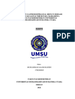 Hubungan Gastroesophageal Reflux Disease Dengan Kualitas Tidur Pada Mahasiswa Fakultas Kedokteran Universitas Muhammadiyah Sumatera Utara