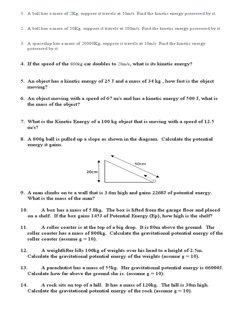 Energy Questions | PDF