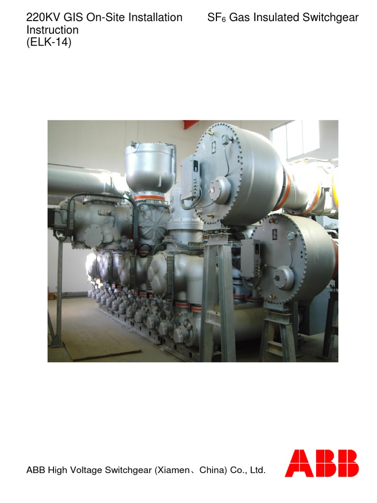 220 KV GIS OnSite Installation Procedure PDF Insulator