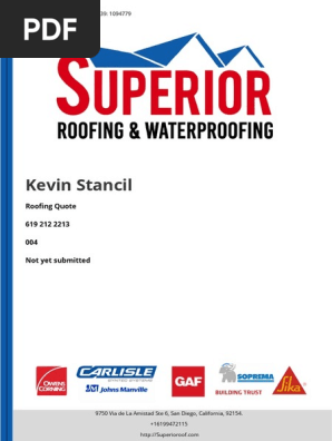 Roofing Quote