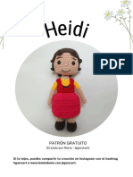 Heidi Muneca Amigurumi PDF Patron Gratis en Espanol
