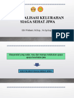 Optimalisasi Kelurahan Siaga Sehat Jiwa