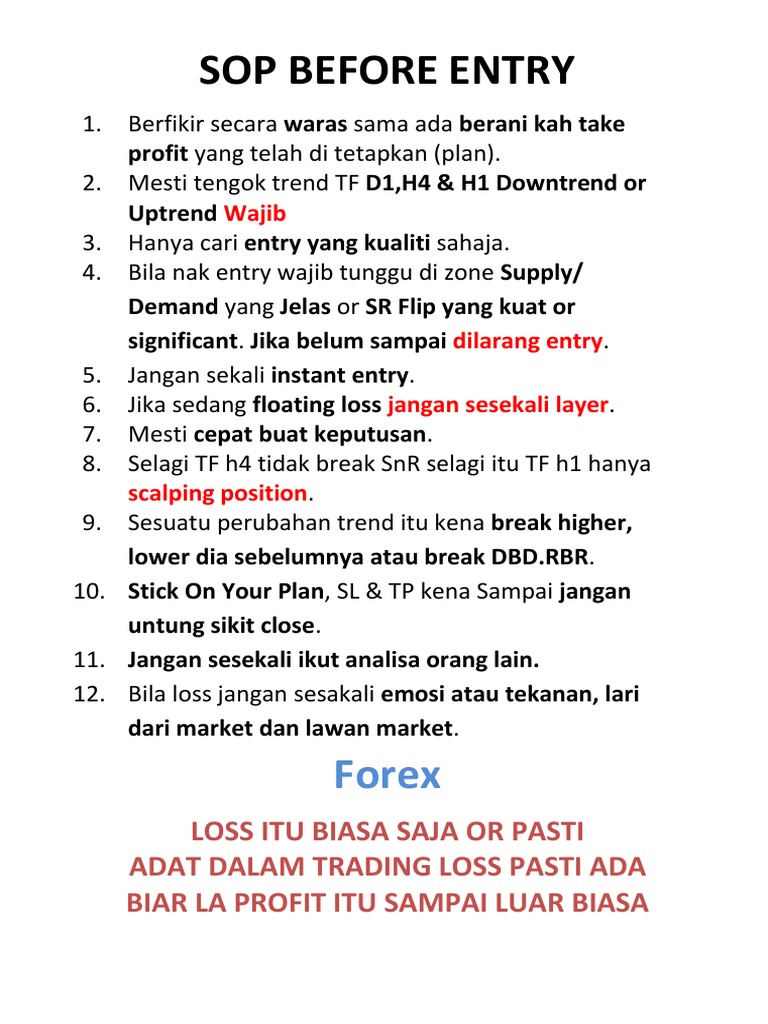 Panduan Entry Trading Forex | PDF
