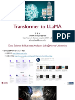 Transformer to LLaMA - 고려대학교 산업경영공학부 강필성