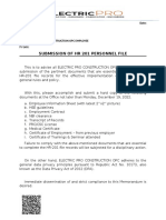 Epro Memorandum Template