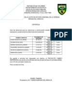 Formato Vereda Brisas Del Arauca