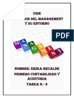 Principios Del Management y Su Entorno - Tarea 2