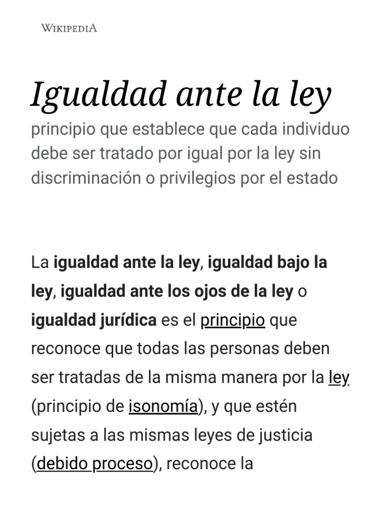 ¿Qué Son Y En Qué Consisten Las Leyes De Igualdad – CIFK