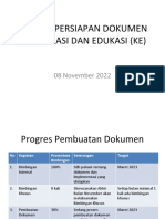 Progres Persiapan Dokumen Komunikasi Dan Edukasi