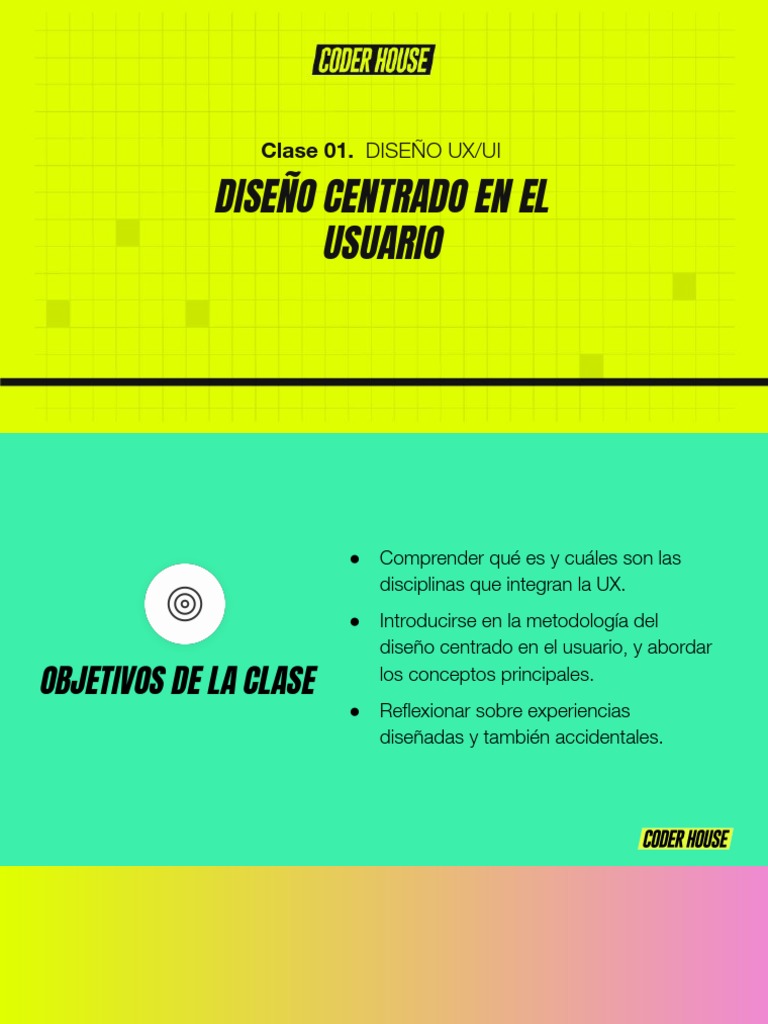 Clase 1. Diseño Centrado en El Usuario | PDF