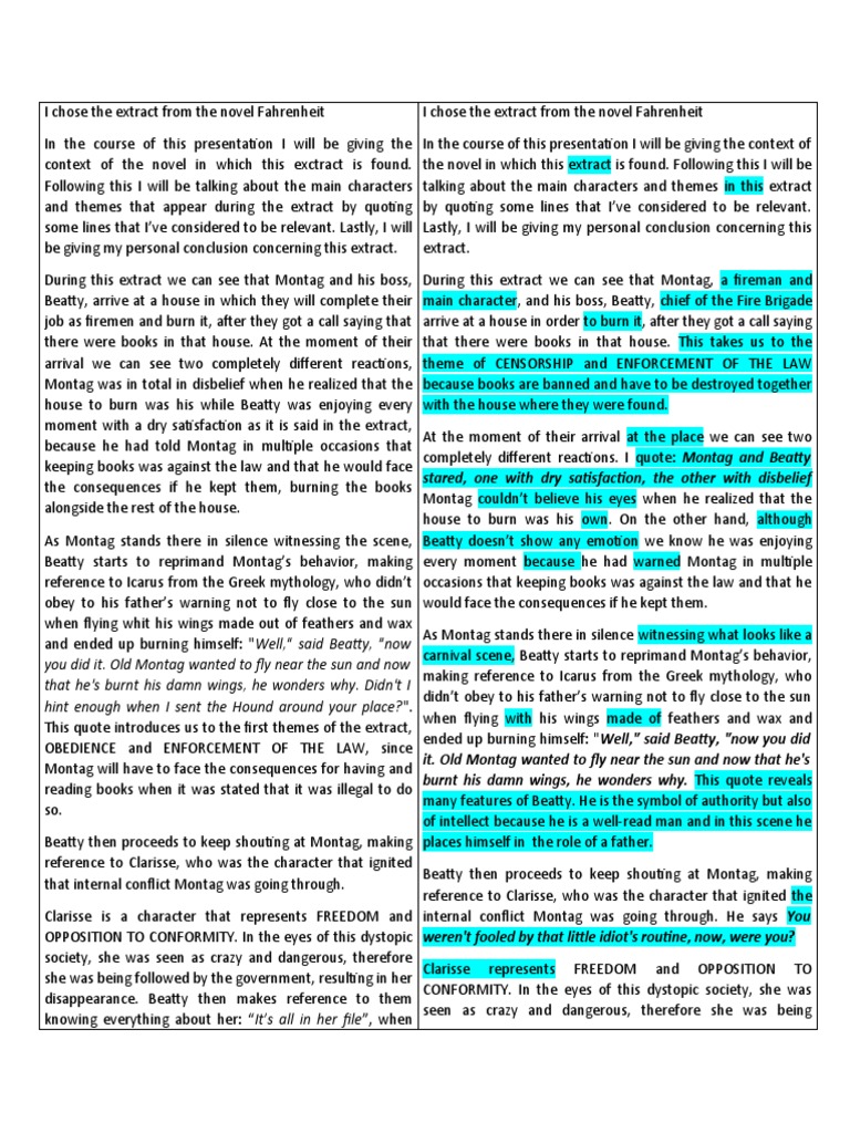 Presentation Montag and Beatty MF PDF
