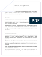 La Función Del Capital Humano Ante La Globalización