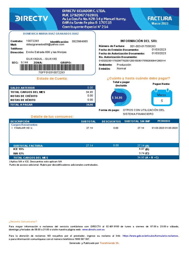 Directv ecuador pdf