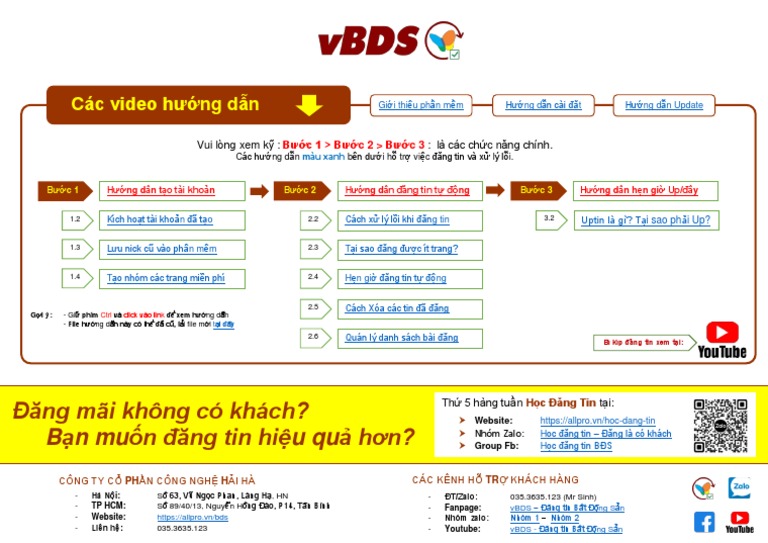 Hướng dẫn vBDS 2022 | PDF