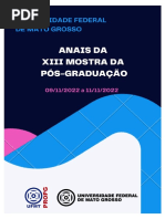 Anais Da XIII Mostra Da Pós-Graduação - Versão Final